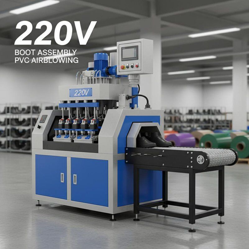 220V Boot Assembly Machines PVC Airblowing Machine Designed for Footwear Manufacturers Seeking Durable and Assembly Line Solutions